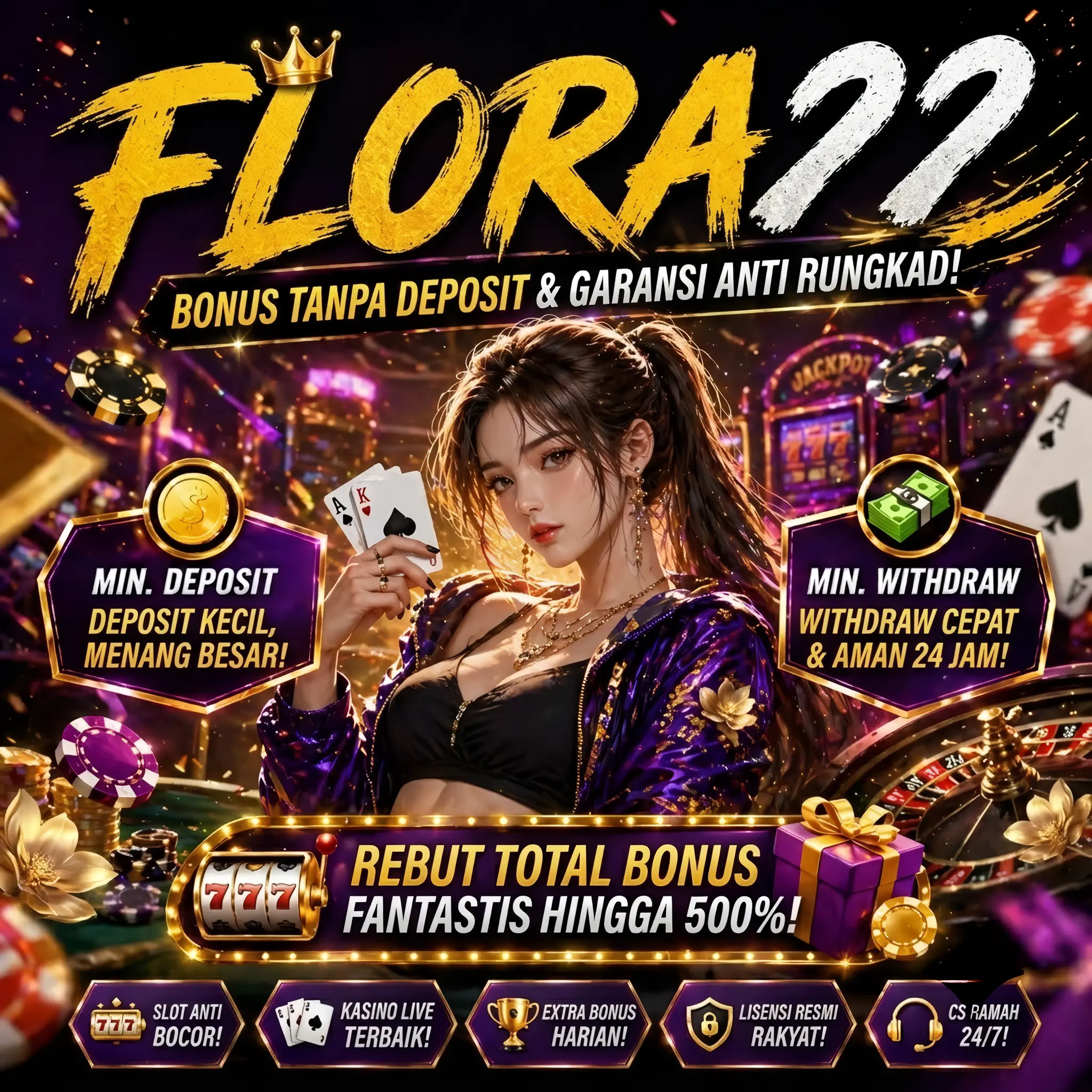 FLORA77 | Bertabur Bonus Menarik Khusus Pemain